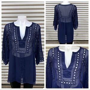 🛍️Daniel Rainn beautiful blue top size Medium